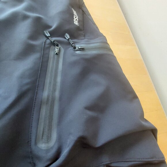 Men's Mountain Bike Shorts Breathable Loose Fit Black Multi Pockets Size Small - Picture 3 of 14